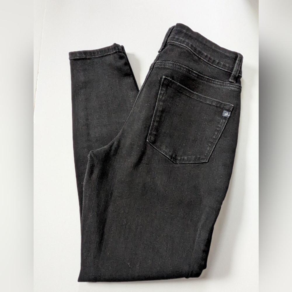 m Jeans By Maurices Women's Mid-rise Black Stretch Denim Size M Short Casual